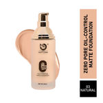 Buy Mattlook Zero Pore Oil Control Full Coverage Matte Foundation, Natural (45 ml) - Purplle