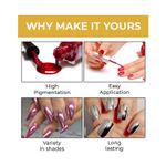 Buy Mattlook Shine Like Mirror Nail Chrome, Golden-A (12ml) - Purplle