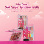 Buy Swiss Beauty 24/7 Passport Eyeshadow Palette for Eyes | Long-Lasting | 12 Shades in 1| Smooth & Blendable 02-Late Nights - Night (10.5 gm) - Purplle