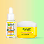 Buy Garnier Bright Complete (Vitamin C Serum, 15ml + Bright Complete Face serum cream UV, 45 g) - Combo Pack - Purplle