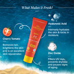 Buy Aqualogica Detan + Dewy Sunscreen with Cherry Tomato & Hyaluronic Acid with SPF 50 & PA++++ - 15 gm - Purplle