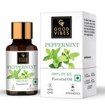 Buy Good Vibes Peppermint 100% Pure Essential Oil | Anti-Fungal, Hair Growth, Cures Skin | 100% Vegetarian, No Synthetics, No Animal Testing (10 ml) - Purplle