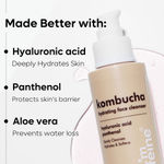 Buy mCaffeine Kombucha Hydrating Face Cleanser |Gently Cleanses for women & men|Hydrates & Softens Skin face wash|Removes excess oil & dirt|100 ml - Purplle