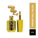 Buy Half N Half Mirror Nail Polish, B-Gold (18 ml) - Purplle