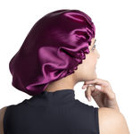 Buy Alps Goodness Satin Bonnet Cap I Frizz-Free Hair I For All Hair Types I Silky Soft Hair I Hair Protection I Moisture Retention - Purplle