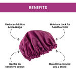 Buy Alps Goodness Satin Bonnet Cap I Frizz-Free Hair I For All Hair Types I Silky Soft Hair I Hair Protection I Moisture Retention - Purplle