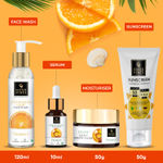 Buy Good Vibes Radiant Glow Vitamin C CSMS Combo : Facewash(120 ml) + Serum(10 ml) + Moisturizer(50 gm) + Sunscreen(50 gm) - Purplle