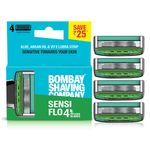 Buy Bombay Shaving Company Sensiflo - 4 Cartridge (Pack of 4) 200 gm - Purplle