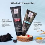 Buy Bombay Shaving Company Charcoal Face Wash and Charcoal Peel Off Mask 100g Combo - Purplle