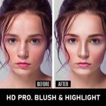 Buy Half N Half HD Pro Blush & Highlight Makeup Multicolour Palette 01A (18 gm) - Purplle
