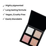 Buy Revolution Pro 4K Highlighter Palette - Rose Gold - Purplle