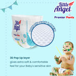 Buy Little Angel Premier Pants Baby Diapers, Small (S) Size, 144 Count, Combo Pack of 4, 36 Count/pack with Wetness Indicator, 5-8 Kg - Purplle