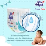 Buy Little Angel Premier Pants Baby Diapers, Medium (M) Size, 50 Count with Wetness Indicator, 7-11 Kg - Purplle