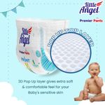Buy Little Angel Premier Pants Baby Diapers, Large (L) Size, 84 Count, Combo Pack of 2, 42 Count/pack with Wetness Indicator, 9-14 Kg - Purplle