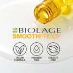 Buy BIOLAGE Smoothproof 6-in1 Deep Smoothening Serum | Paraben free|Controls frizz, Smoothens rough ends and adds instant shine| For Frizzy Hair | 100ml - Purplle