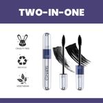 Buy MARS Double Trouble Volumizing and Lengthening Mascara | 2-in-1 Mascara for Women | Long Lasting (15 ml) (Black) - Purplle