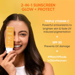 Buy Dot & Key Vitamin C Super Bright Sunscreen SPF 50 PA+++ with Foaming Face Wash - 150 gm | Face wash Sunscreen - Purplle