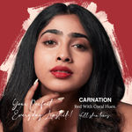 Buy Juicy Chemistry Lipstick, Soft Matte Finish, Intensely pigmented & long-lasting, Enriched with Rosehip & Green Tea - (3.5 gm) Carnation LS06 - Purplle