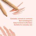 Buy Juicy Chemistry Cream Concealer, Matte Finish, Lightweight, Buildable Coverage - Certified Organic (1.41 gm) Almond CO06 - Purplle