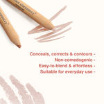 Buy Juicy Chemistry Cream Concealer, Matte Finish, Lightweight, Buildable Coverage - Certified Organic (1.41 gm) Husk CO01 - Purplle