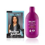 Buy BBLUNT Salon Secret High Shine Creme Hair Colour Natural Black 1 (100 gm) With Shine Tonic (8 ml) + BBLUNT Hair Fall Control Shampoo with Pea Protein & Caffeine for Stronger Hair (300 ml) - Purplle