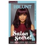 Buy BBLUNT Salon Secret High Shine Creme Hair Colour - Wine Deep Burgundy 4.20. No Ammonia ( 100 g+8ml)+BBLUNT Hair Fall Control Shampoo with Pea Protein & Caffeine for Stronger Hair (300 ml) - Purplle