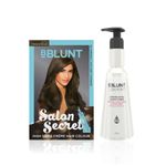 Buy BBLUNT Salon Secret High Shine Creme Hair Colour Coffee Natural Brown 4.31 ( 100 g+8 ml)+BBLUNT Intense Shine Conditioner with Rice & Silk Protein for Softer Smoother & Shinier Hair-250gm - Purplle