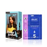 Buy BBLUNT Salon Secret High Shine Creme Hair Colour - Chocolate Dark Brown 3. No Ammonia  ( 100 g+8 ml)+Intense Moisture Hair Mask with Jojoba Oil & Vitamin E for Nourished & Shiny Hair - 250 g - Purplle