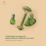 Buy Azah Jade Roller & Gua Sha Set | Reduces Puffiness, Improves Circulation, Relaxes Muscles | Non-Toxic, Sturdy, Noiseless Design 2 Pcs - Purplle