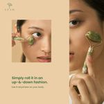 Buy Azah Jade Roller & Gua Sha Set | Reduces Puffiness, Improves Circulation, Relaxes Muscles | Non-Toxic, Sturdy, Noiseless Design 2 Pcs - Purplle