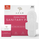 Buy Azah Rash-Free Organic Sanitary Pads (Box of 12 Pads : All XL - with Disposable bags) - Purplle