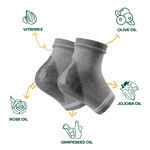 Buy Mountainor Silicone Gel Heel Socks For Dry Hard Cracked Heel Repair Pad - Grey - Purplle