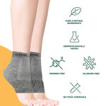 Buy Mountainor Silicone Gel Heel Socks For Dry Hard Cracked Heel Repair Pad - Grey - Purplle