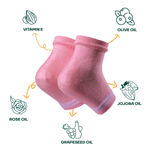 Buy Mountainor Silicone Gel Heel Socks For Dry Hard Cracked Heel Repair Pad - Pink - Purplle