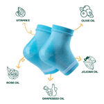 Buy Mountainor Silicone Gel Heel Socks For Dry Hard Cracked Heel Repair Pad - Blue - Purplle