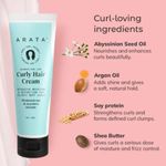 Buy Arata Advanced Curl Care Curly Hair Cream (50 ML) For Velvety Soft Curls | Intensive Moisture, Curl Definition & Plant-Based Styling | Abyssinian Seed Oil, Soya Protein & Shea Butter | CG Approved - Purplle