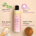 Buy Arata Hair Fall Defense Onion Shampoo (200 ML) | Controls Hair Fall | Helps Strengthen & Smoothen Hair | With Onion Oil, Rice Water, Apple Cider Vinegar and Aloe Vera - Purplle