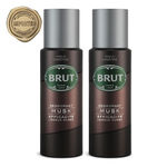 Buy Brut Musk Deodorant For Men, Long Lasting Deo With Elegant Musky Fragrance PO2, 2*200 ml - Purplle