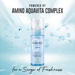 Buy Dermafique AquaQuench Foaming Mousse a€“ 150 ml, Powered with Micro Water Droplets that Hydrates Skin, Enriched with Pro Vitamin E & Vitamin B5 - Purplle