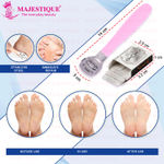 Buy Majestique Corn Cutter for Foot - Hard Skin & Callus Remover, Stainless Steel with 10 Blades, Color May Vary - Purplle