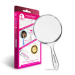 Buy Majestique Dual Side Large Handheld Mirror, 1X/10X Magnifying Mirror Perfect for Shaving, Makeup - Multicolor - Purplle