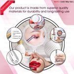 Buy Majestique Dual Side Large Handheld Mirror, 1X/10X Magnifying Mirror Perfect for Shaving, Makeup - Multicolor - Purplle