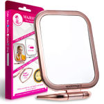 Buy Majestique Table Top Double Side Makeup Mirror, 1X/20X Square Magnifying Mirror, 180 Degree Stand - Multicolor - Purplle