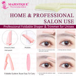 Buy Majestique Facial Razor for Trimming | Foldable & Reusable | Face Razor for Women | For Body, Face, Upper Lip, Eyebrow Razor - 5 Pcs/Multicolor - Purplle