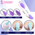 Buy Majestique Facial Head Band, Dual Sided Silicone Brush with Makeup Remover Sponge - Color May Vary Combo of 3 - Purplle