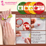 Buy Majestique Nail Polish Remover with Toe Separator Set | Effortlessly Remove Polish | Complete Nail Care Tool - 8Pcs/Multicolor - Purplle