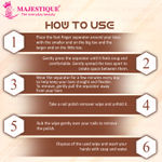 Buy Majestique Nail Polish Remover with Toe Separator Set | Effortlessly Remove Polish | Complete Nail Care Tool - 4Pcs/Multicolor - Purplle