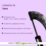 Buy Plum Lash Drama 1-4-All Mascara | Length + Curl + Volume + Definition | 100% Vegan & Cruelty Free | 01 Black - Purplle