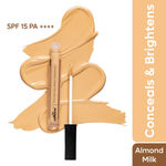 Buy mCaffeine Eyes On You Serum Concealer | Brightens Under Eye & Reduces Dark Circles | Lightweight & Natural Finish for Everyday Use -Almond Milk -5 ml - Purplle