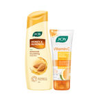 Buy Joy Honey & Almonds Advanced Nourishing Body Lotion 300 ml & Joy Revivify Vitamin C Face Wash 100ml (Combo Pack) - Purplle